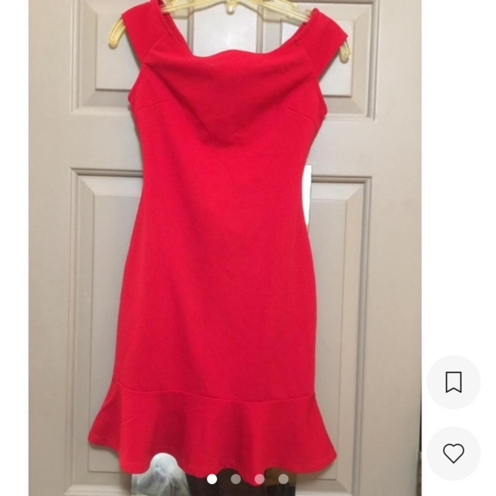 Red Flirty Flip Mini Dress